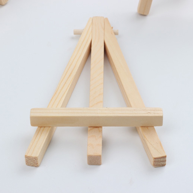 10PCS 작은 책상 이젤 캔버스 회화 홀더 나무 삼각대 이젤 탁상 디스플레이 스탠드 사진 칠판 표지판