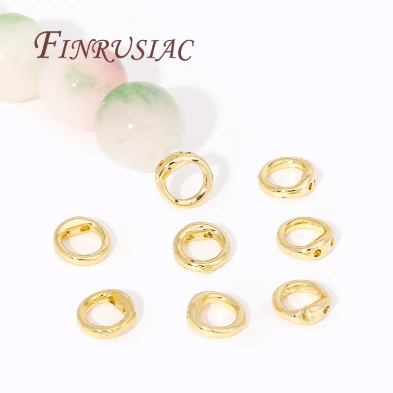 10 個/20 個卸売 3 タイプ 18 k リアルゴールドメッキエンドキャップビーズジュエリー作成、手作り DIY ジュエリー作成ビーズエンドヒント