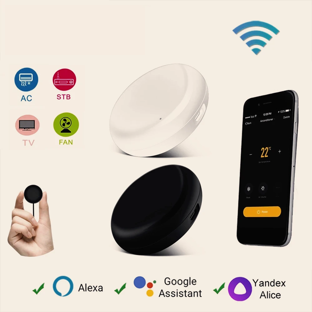 Smart Wifi Universele IR-afstandsbediening DIY Infraroodafstandsbediening voor TV Airconditioner Via Alexa Google Home Tuya Smart Life