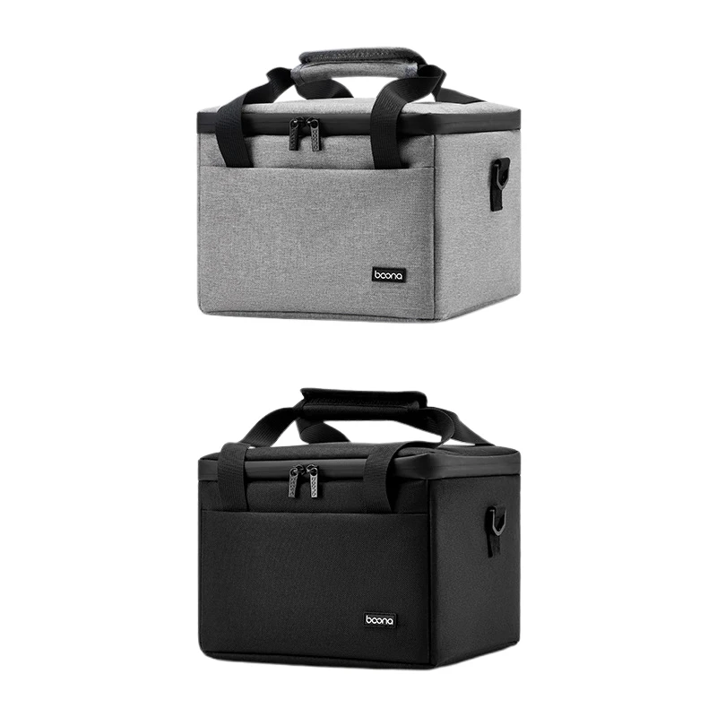 Portable Grey Projector Case Dslr Camera Bag with Compartment with Accessories Storage Pockets Photography Padded Camera Bag