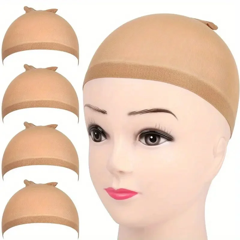 Tampas de peruca femininas de nylon de alta elasticidade, finas e flexíveis para perucas e postiços respiráveis, rede de cabelo para perucas