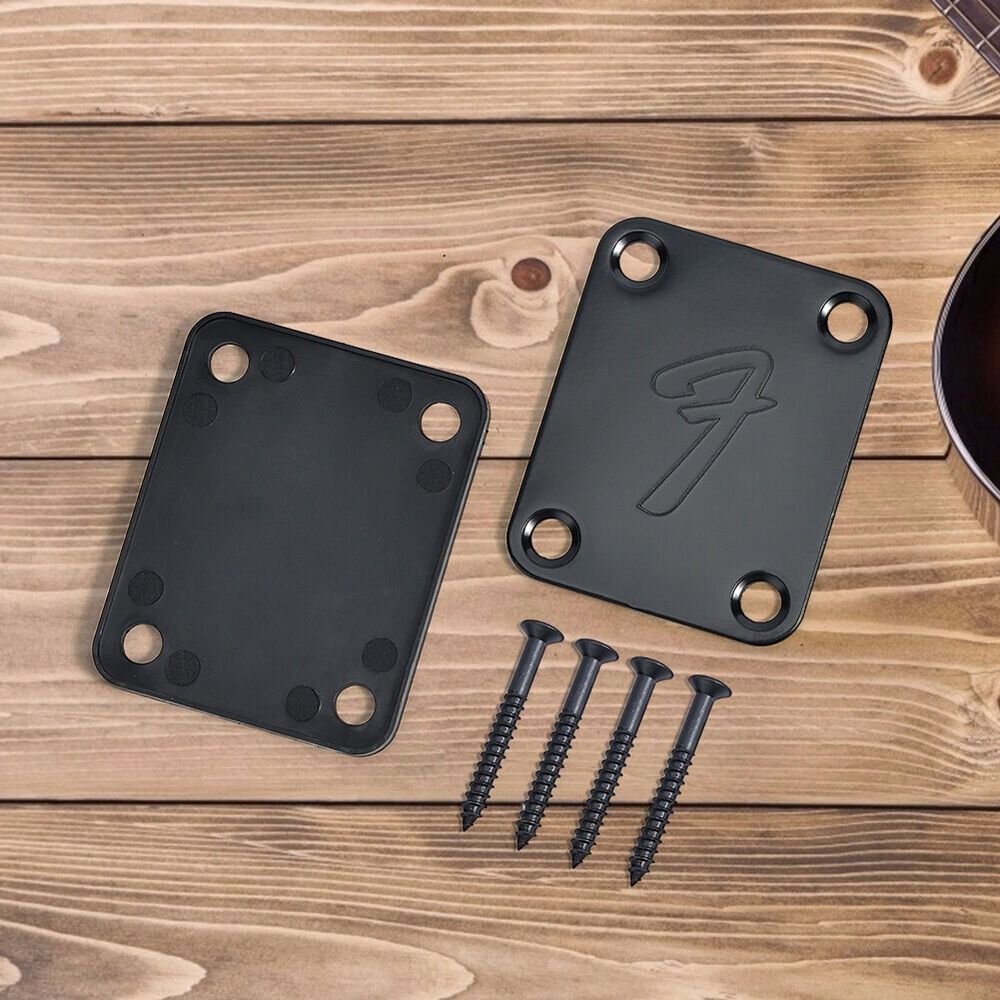 Placa de cuello F para guitarra eléctrica con Tornillo de montaje, Fender Stratocaster Telecaster, accesorios de guitarra de estilo Vintage
