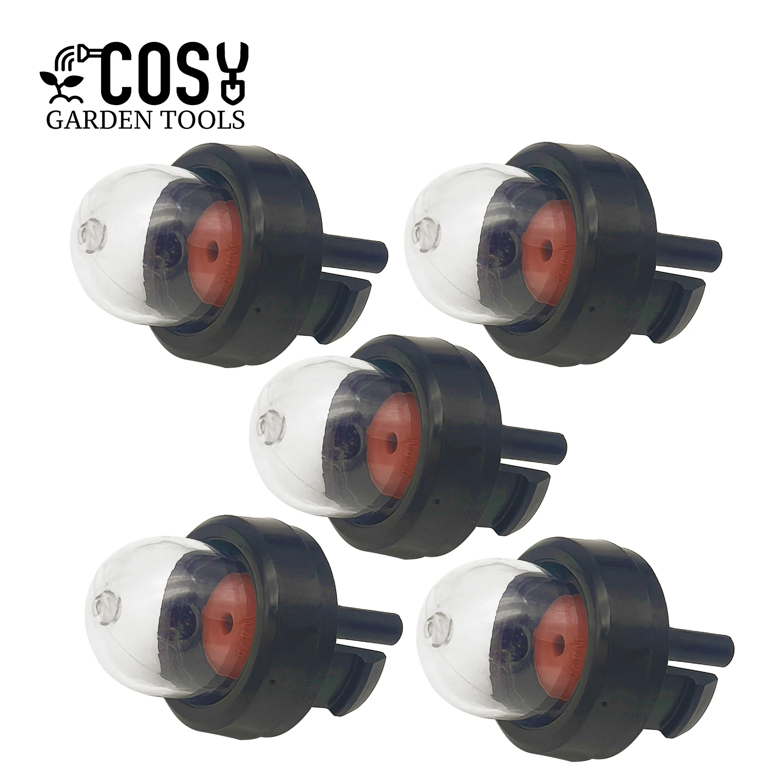COSY 5PCS Fuel Primer Bulb for Garden Machinery Carburetor Primer Bulb