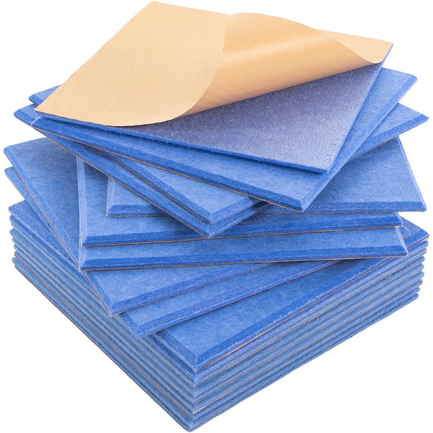 18 paneles acústicos autoadhesivos de alta densidad paneles acústicos aislamiento acústico paneles de espuma acústica de pared para techo