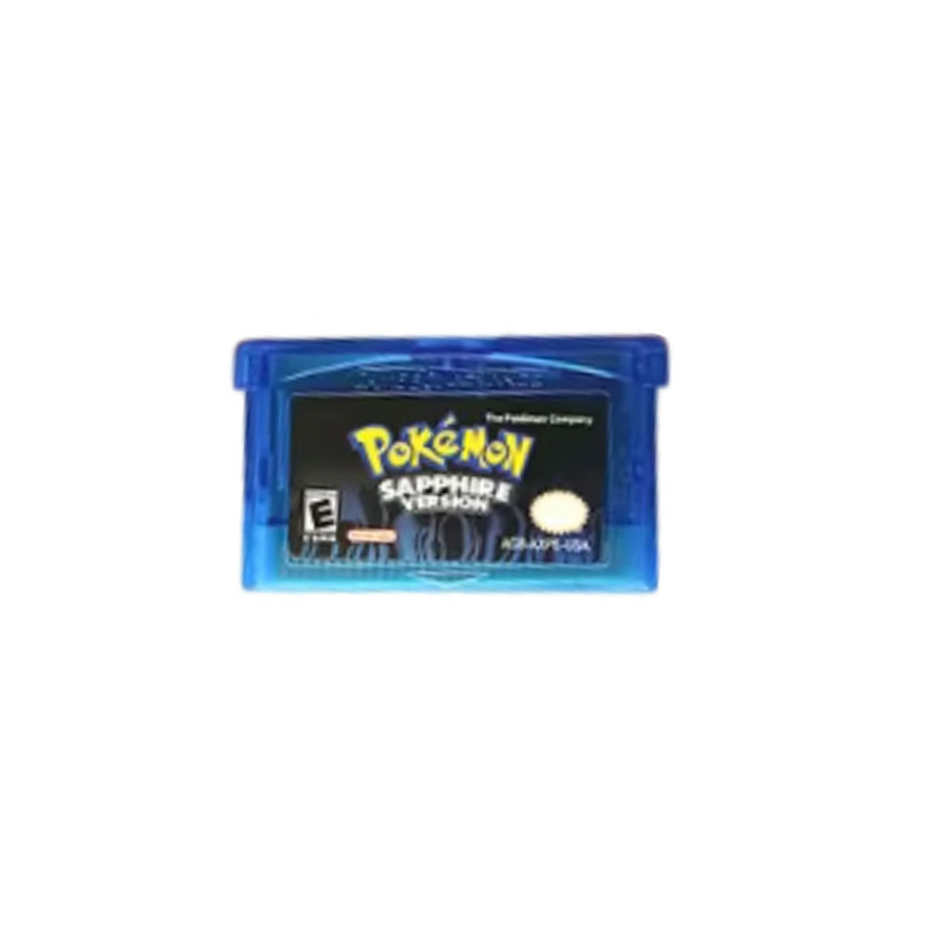 Spielkarte NDSL/GBM/GBASP GBA Spielkassette Classic Hot Selling Pocket Monster Red, Blue, Emerald, Fire Red Leaf