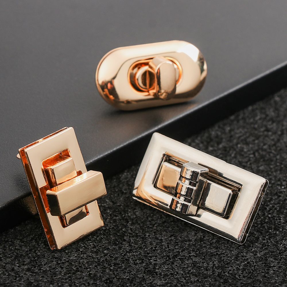 Gepäck Lock Beutel Teile Zubehör Tasche Schnalle Hardware Verschluss DIY Handtasche Tasche Geldbörse Drehen Lock Metall Verschluss Twist Lock