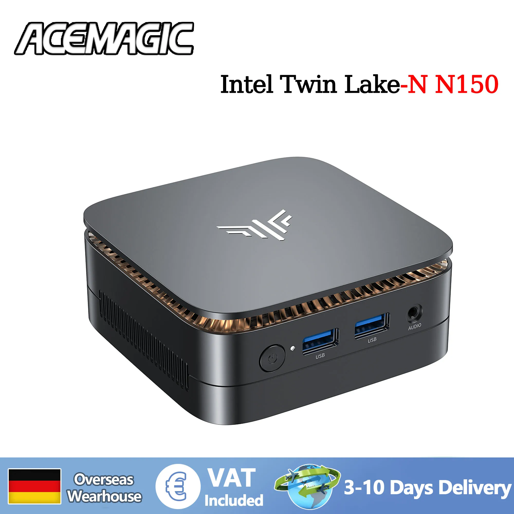 ACEMAGIC E1 N150 16 GB DDR4 RAM 512 GB SSD WIFI5 BT4.2 4K @ 60 Hz UHD Windows 11 Micro Desktop Computer Wi-Fi Dual-Band MINI PC