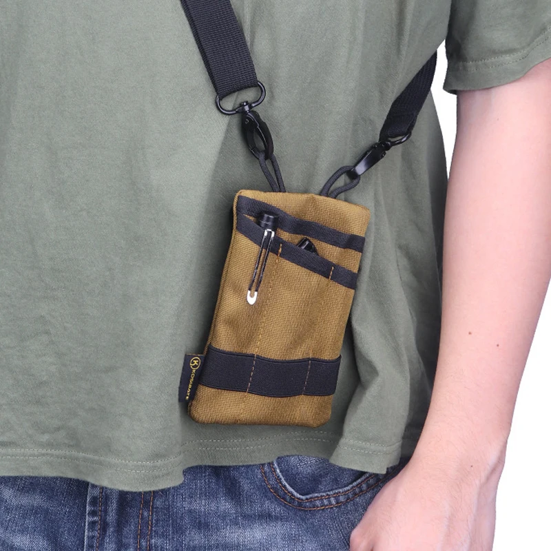 Kosibate tático edc molle bolsa mini carteira cartão chave cinto パッケージデシンガーアンキャンプハイキング狩猟屋外通貨