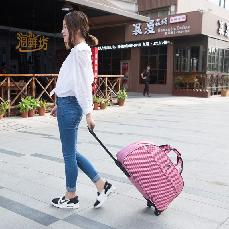 Bolsa de viagem com rodas, bagagem de negócios, bolsa de rodas, mala à prova d'água, moda masculina e feminina, bolsa de viagem