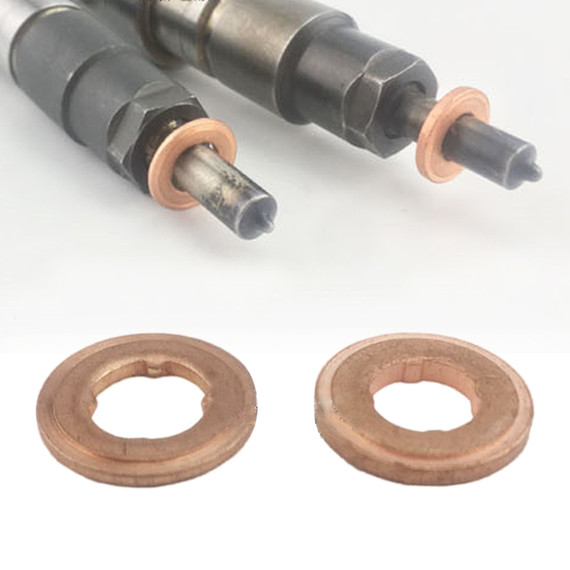 50 個 7x15mm EURO-III コモンレールインジェクターノズル銅パッドガスケット、ディーゼルインジェクターシール、ディーゼルポンプ修理ツール部品用