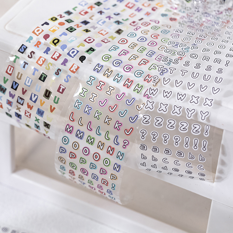 Mr. Paper, Text Elements Student Handmade DIY Decoration Collage Scrapbook Diary Notebook Phone Case Stickers