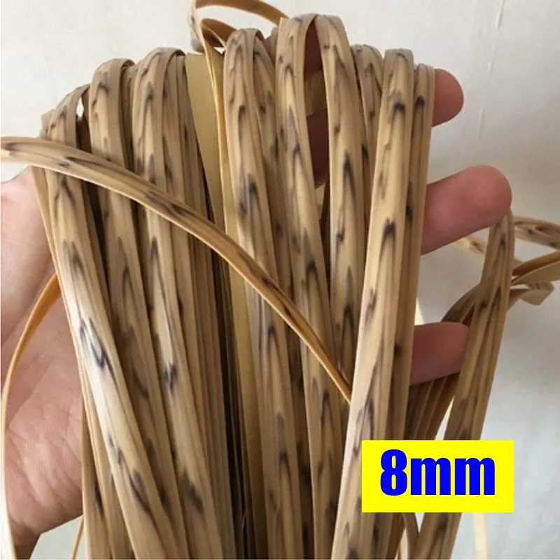 500g Retro PE Gradient Flat Synthetic Rattan Material For Weaving DIY Crafts Furniture Basket Table Sofa Repair Rope