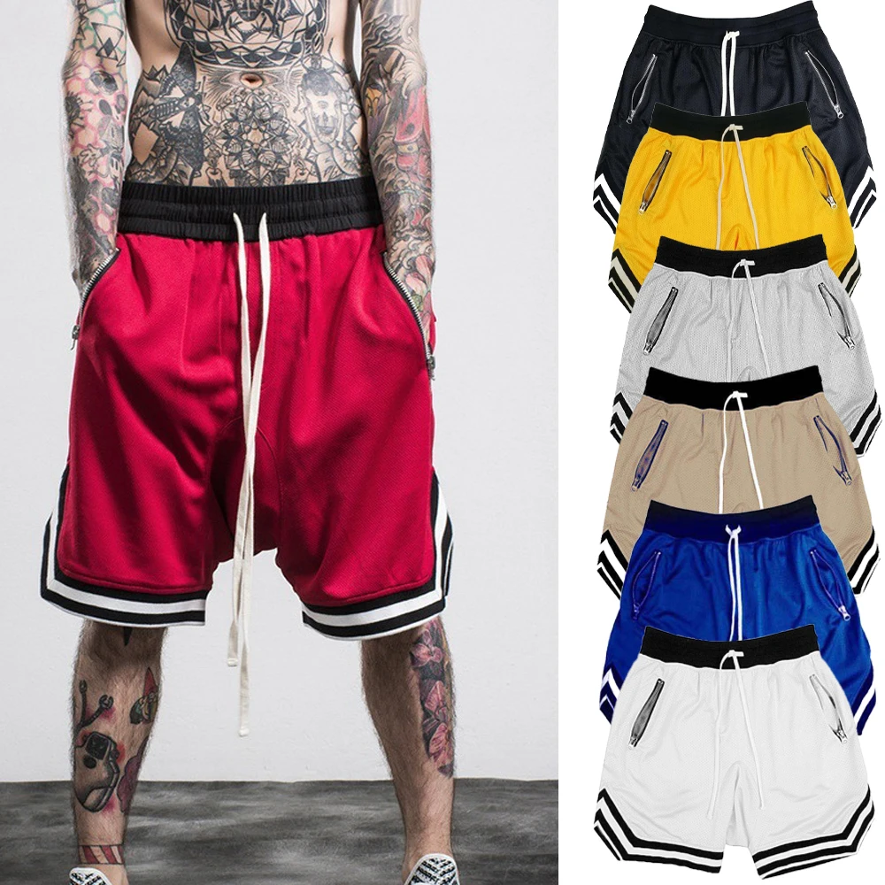 Pantaloncini da basket sportivi da uomo Pantaloncini da palestra ad asciugatura rapida in rete per pantaloni fitness estivi Pantaloni corti traspiranti casual Scanties Uomo