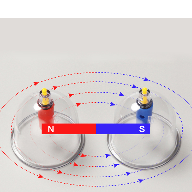 1pcs Cupping ชุด Professional จีน Acupoint Cupping Therapy ชุดดูด Hijama Cupping ชุดสูญญากาศแม่เหล็กปั๊ม