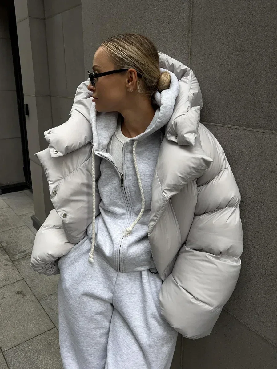 Wolfeel ฤดูหนาวผ้าฝ้ายปักเป้าแจ็คเก็ตผู้หญิงหลวม Parkas Coat Vintage ขนมปังแจ็คเก็ต Outwear สํานักงานสุภาพสตรี Quilted Jacket