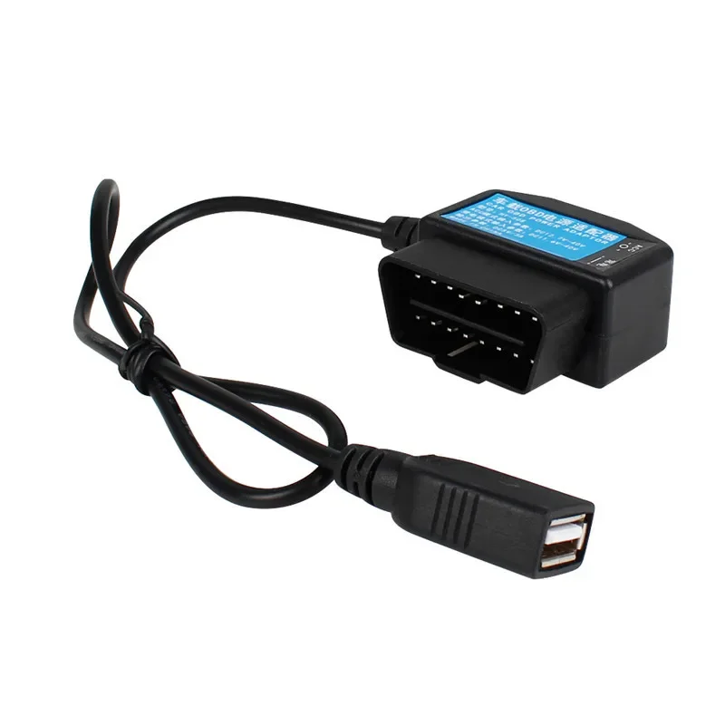 24 horas de monitoramento de estacionamento 5v 3a cabo de carga de carro usb kit de fio rígido obd com fio de interruptor para dash cam filmadora veículo dvr