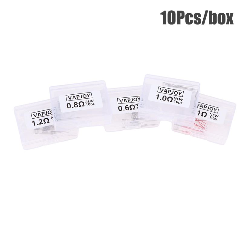 Kit de reconstrucción DIY, bobina de malla de 0,6/0,8/1,0/1,1/1,2 Ohm, accesorios para herramientas, 10 unids/lote por caja
