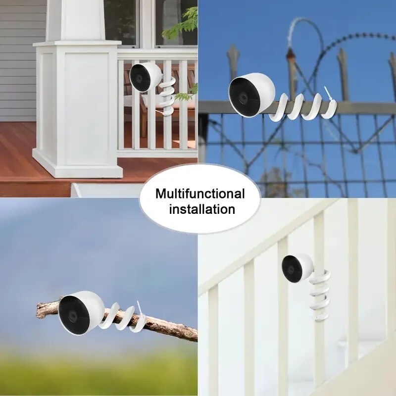 Suporte universal para monitor de bebê, suporte flexível de torção para webcam, haste de berço sem furos