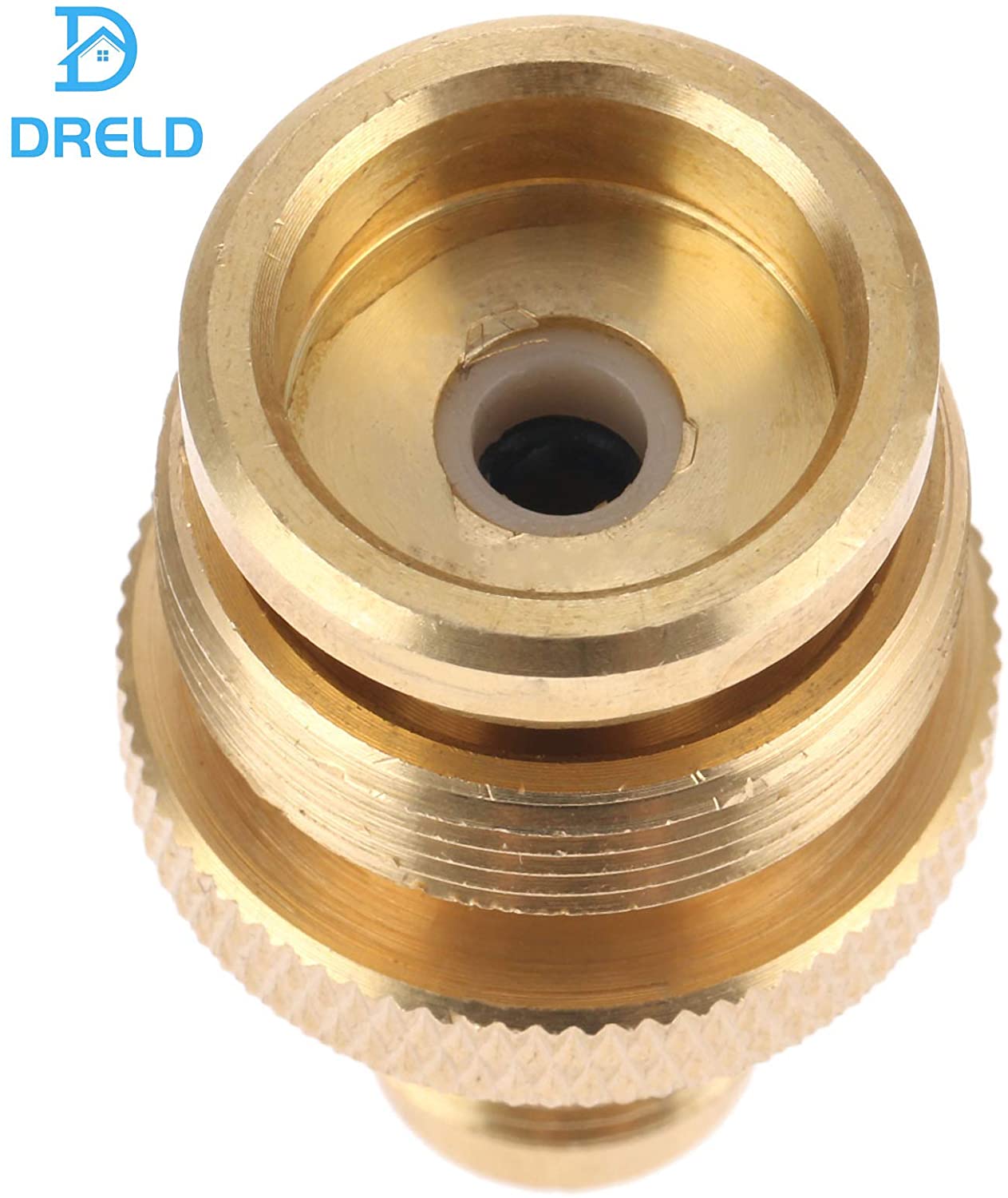 1ポンドのプロパンタンク焼き器アダプターから3/8インチのオスフレアキャンプグリルストーブパーツ、ヒーター、バーナー、調理器、ファイヤーピット用