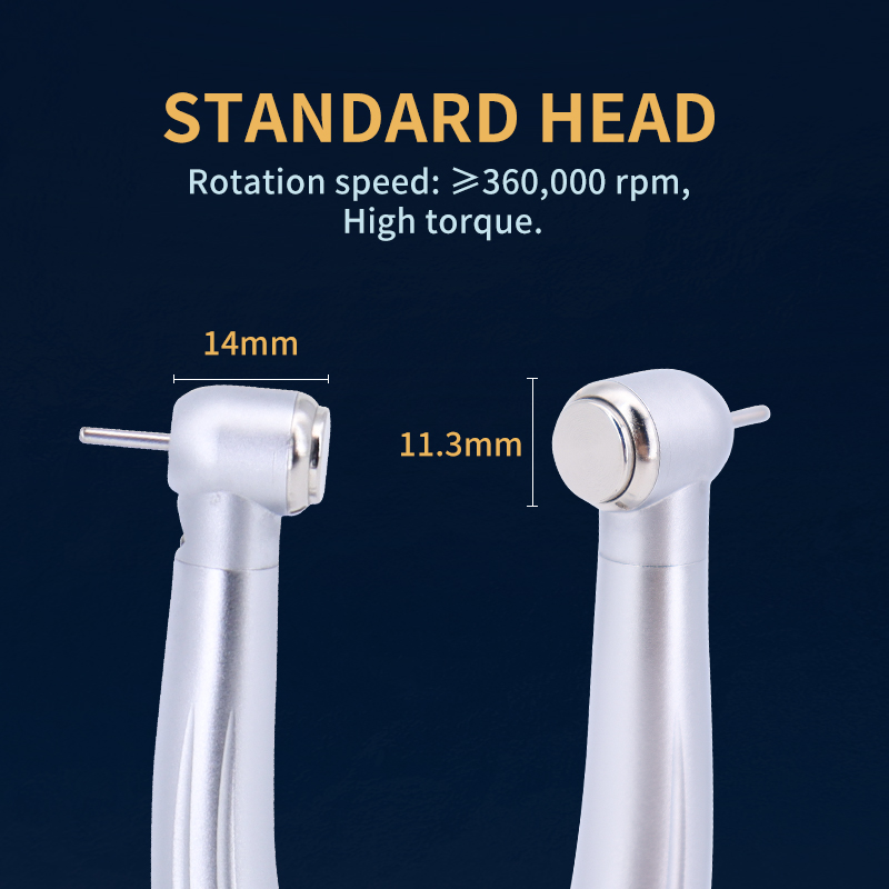 LED Dental Handpiece High Speed Push Button 3 Water Spray Light Ceramic Bearings Dentistry Tips Air Turbine High Rotation Pens