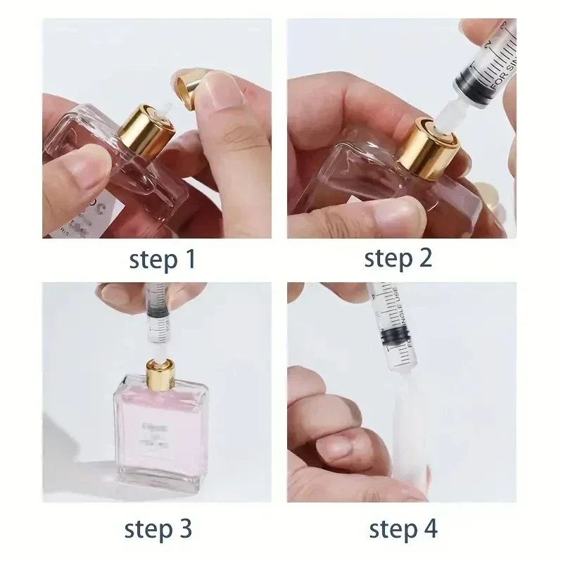 Dispensador de Jeringa Precision de 10ML para Cosméticos y Fragancias: Medición transparente a prueba de fugas, ideal para un llenado preciso de agua