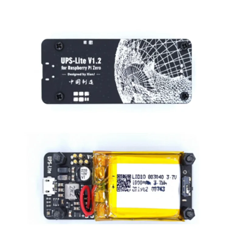 Плата питания Raspberry Pi Zero UPS Lite, аккумуляторная батарея i2c, индикатор MAX17040G для Zero W/2 Вт