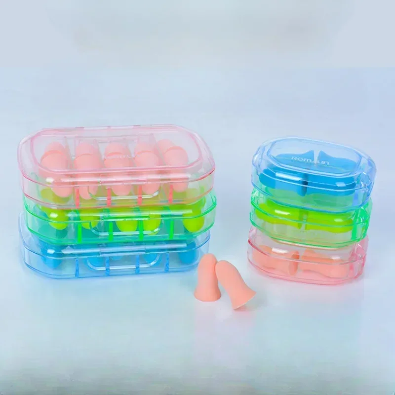 Tapones para los oídos con reducción de ruido para mujer, suaves, ligeros, de rebote lento, para dormir, pequeños, 4/10 Uds.