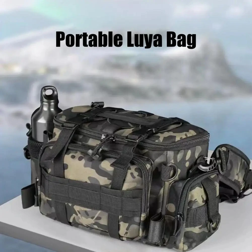 Equipamento de pesca, bolsa de ombro, bolsa de armazenamento, suporte portátil para vara de pesca, bolsa esportiva ao ar livre, pesca voadora