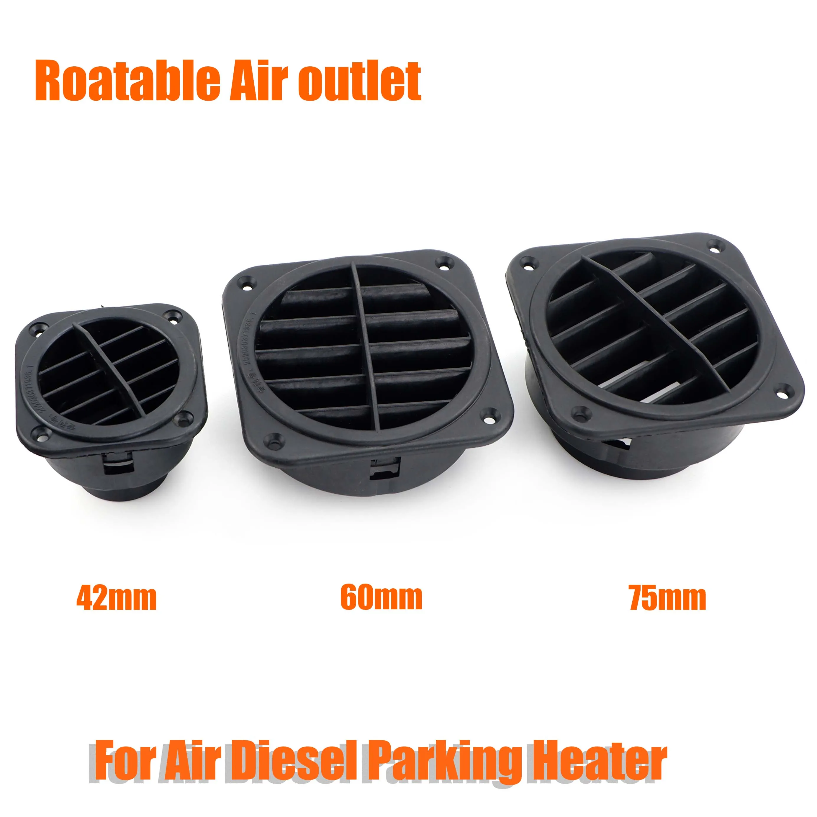 42Mm 60Mm 75Mm Lỗ Thông Khí Đầu Đúc Bộ Ống Ống Ổ Cắm Rotable Cho Webasto Eberspaecher Diesel Đậu Xe Máy