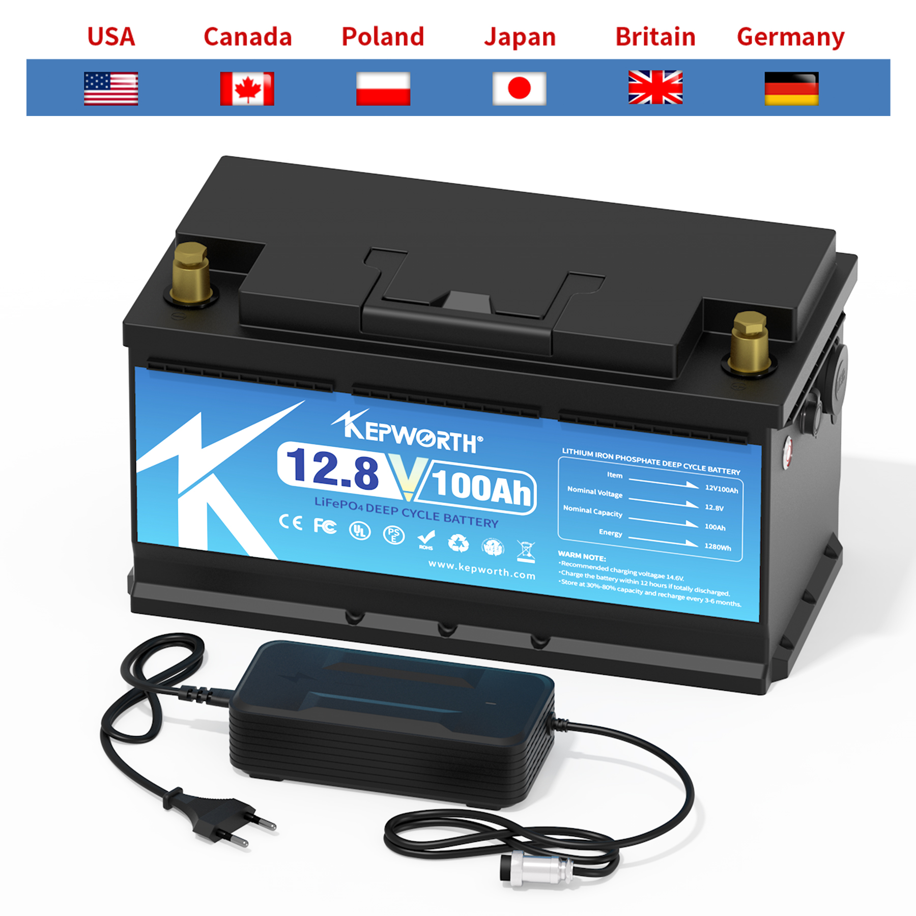 LiFePo4-リン酸鉄リチウム電池,太陽エネルギー貯蔵,ゴルフカート,自動車,rv,50 80 100 120 300ah,12v,24v,48v