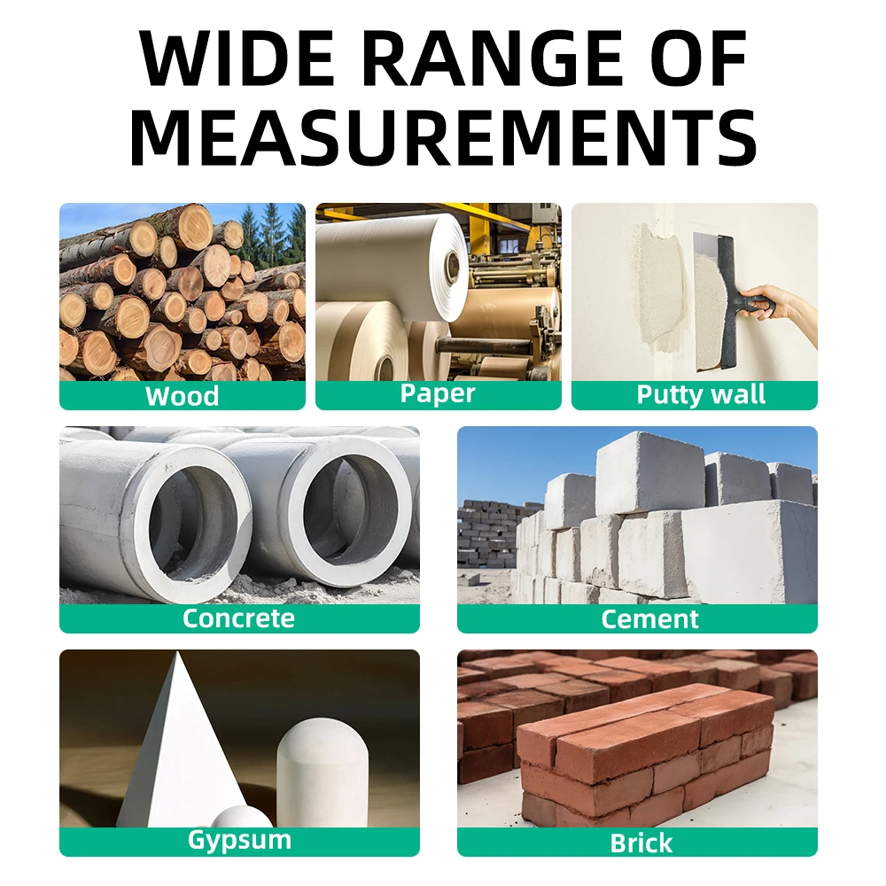 MASTFUYI Pen Digital Wood Moisture Meter LCD Display Wood Moisture Detector Concrete Cement Brick Portable Moisture Meter