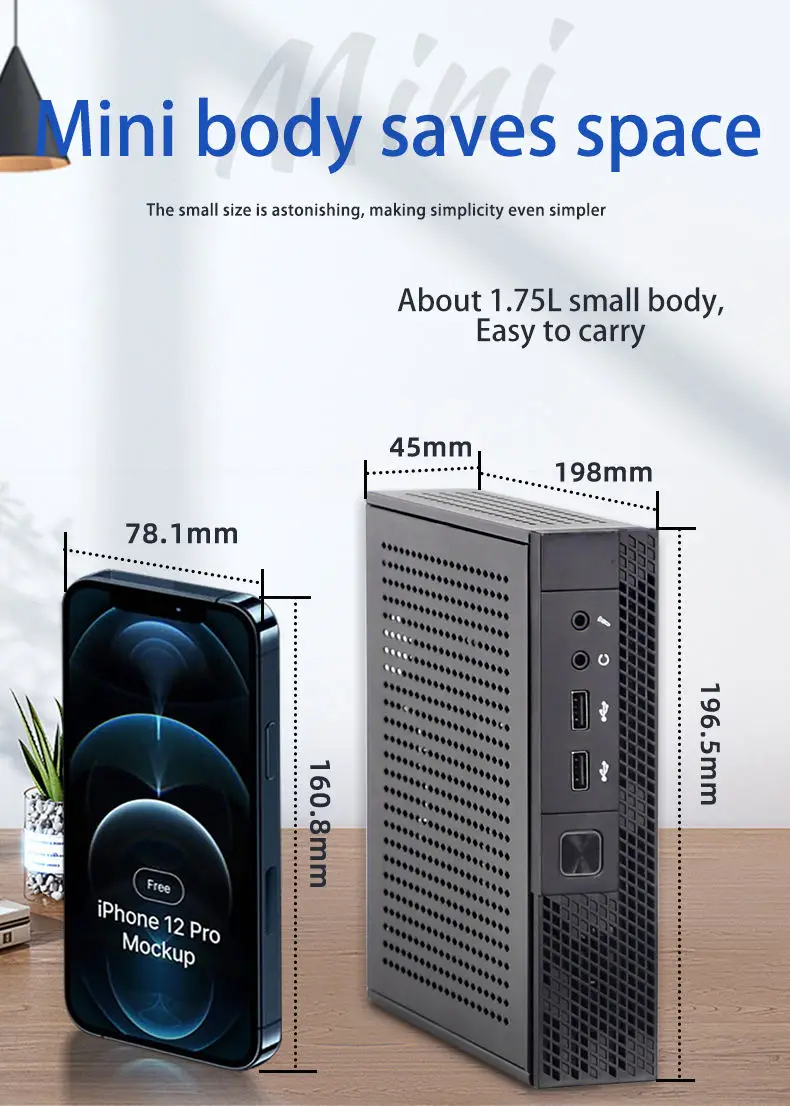 Intel Mini Desktop PC for Business - 16GB RAM 512GB SSD Wifi5 Win11 pro Core I3/i5/i7/i9 I7-4th School Office Computer