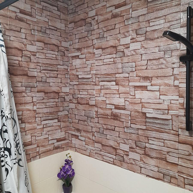 35x38.5cm pvc impermeável falso tijolo papel de parede cozinha quarto decoração auto adesivo casca e vara para casa pequeno espaço decoração