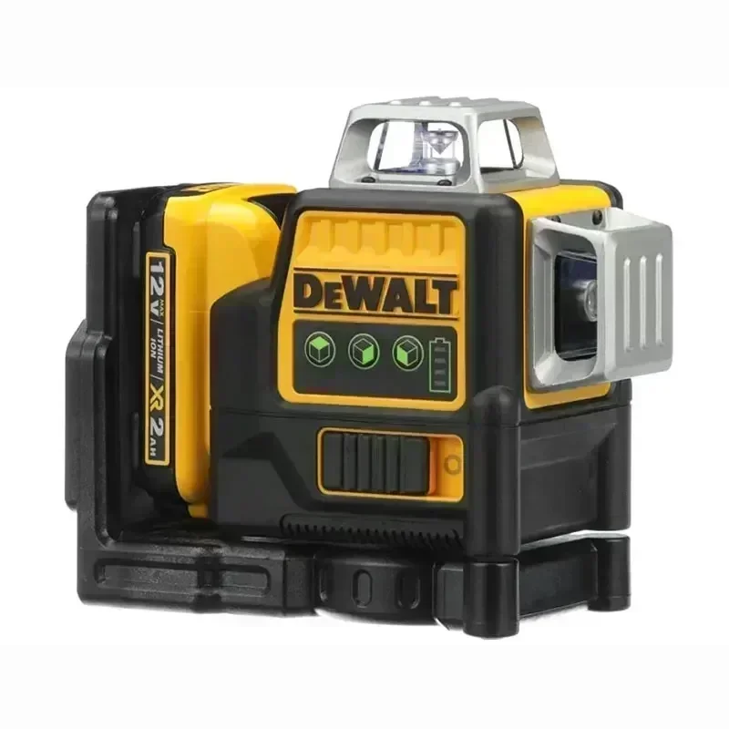 Dewalt DW089L lados * batería de litio Vertical de 360 grados 12 líneas nivel láser medidor verde Horizontal herramientas para exteriores