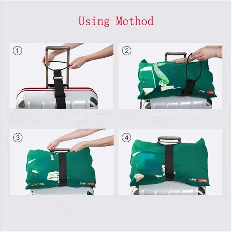 Tracolla regolabile per bagagli, tracolla elastica, cintura di sicurezza da viaggio per bagagli, accessori per bagagli