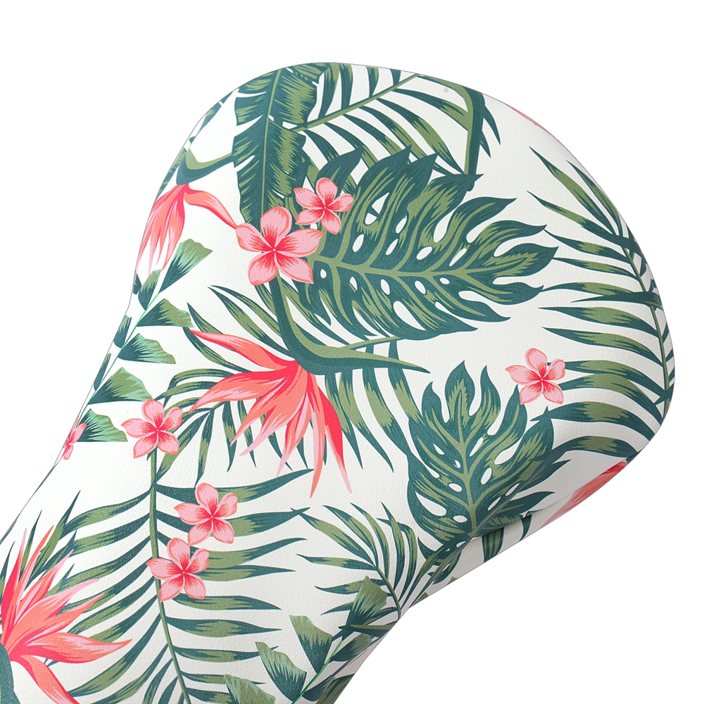 ハワイアンスタイルのソフトpuレザープリントゴルフクラブヘッドカバーセット3個セットバンドルドライバーウェイウッドハイブリッドカバー