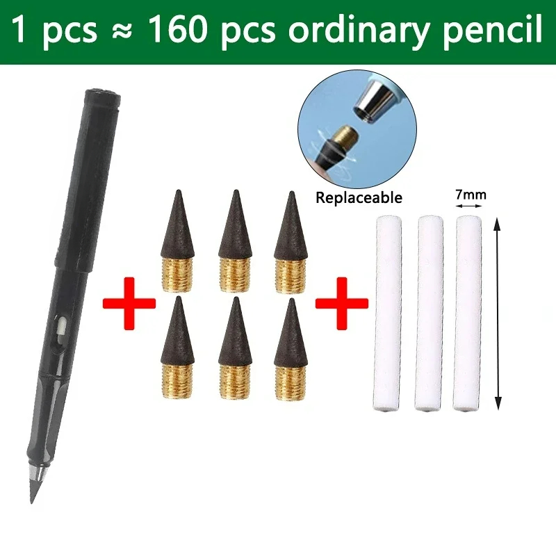 10 Teile/satz Unlimited Eternal neue Bleistift Keine Tinte Schreiben Magie Bleistift für Schreiben Kunst Skizze Schreibwaren kawaii stift schule liefert