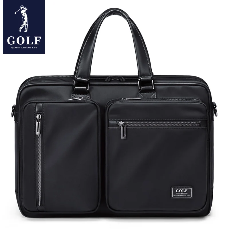 GOLF Men's Business Briefcase Large Capacity Handheld Handbag Multi functional Business Travel Bag Single Shoulder Crossbody