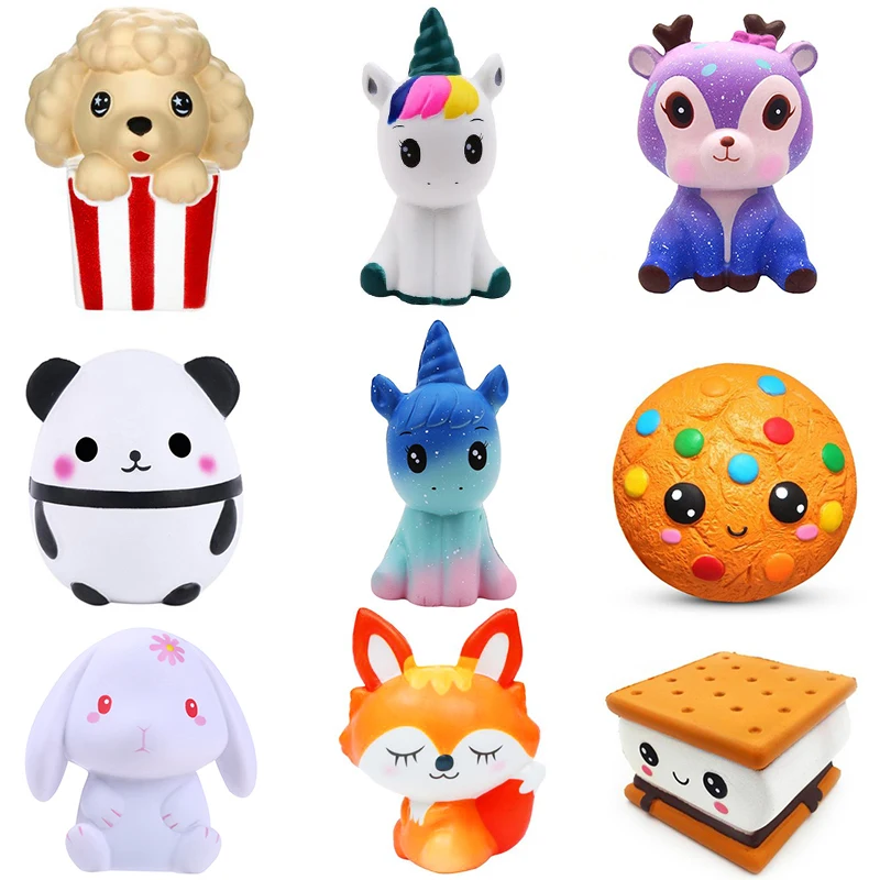 ジャンボかわいいギャラクシーユニコーンスクイーズケーキパンダパンスクイーズクリーム香りの遅い上昇ストレス解消スクイーズおもちゃ子供ギフト