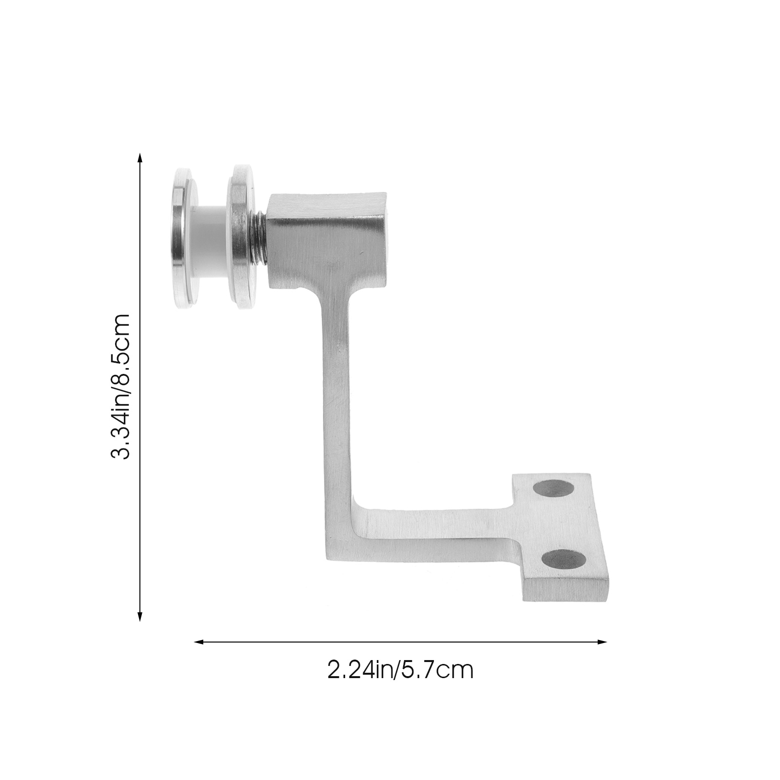 1pcs Stainless Steel Glass Handrail Brackets Matte Finish Stair Railing Fixing Hardware Deck Porch Accessories Building Tools