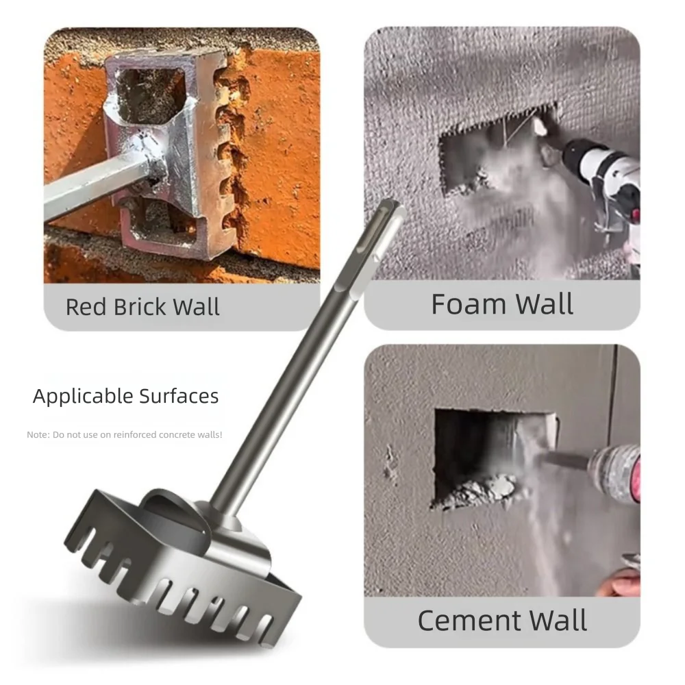 Quick Cutting Square Hole Cutter Slotting Square-handled 4 Pits Square Socket Puncher Punch Round-handle 2 Pits and 2 Grooves