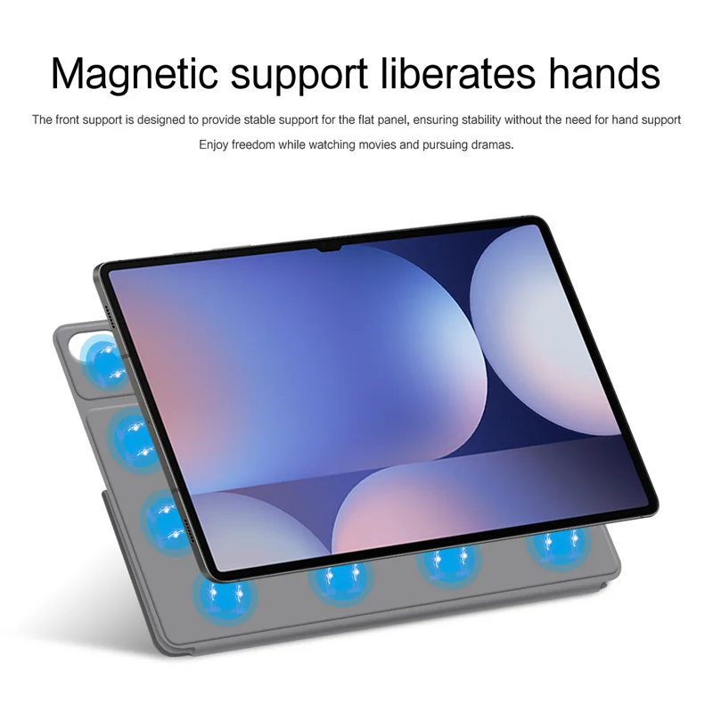 Capa magnética para samsung galaxy tab s10 ultra 14.6 s10 fe plus 13.1 "s10 + s9 + 12.4 "s9 fe 10.9 s8 s7 11 polegadas tablet capa inteligente