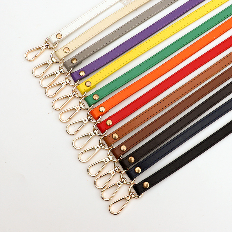 128 cm PU-Leder-Taschengurt, langer verstellbarer Umhängegurt, Taschengürtel, Ersatzgürtel, Schultergurt, 1,2 cm breite Taschengriffe