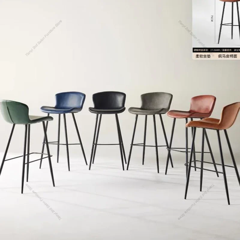 Cadeiras de bar com design minimalista, banco alto, estilo nórdico, escritório, luxo, giratório, recepção, móveis de bar ajustáveis, llbc