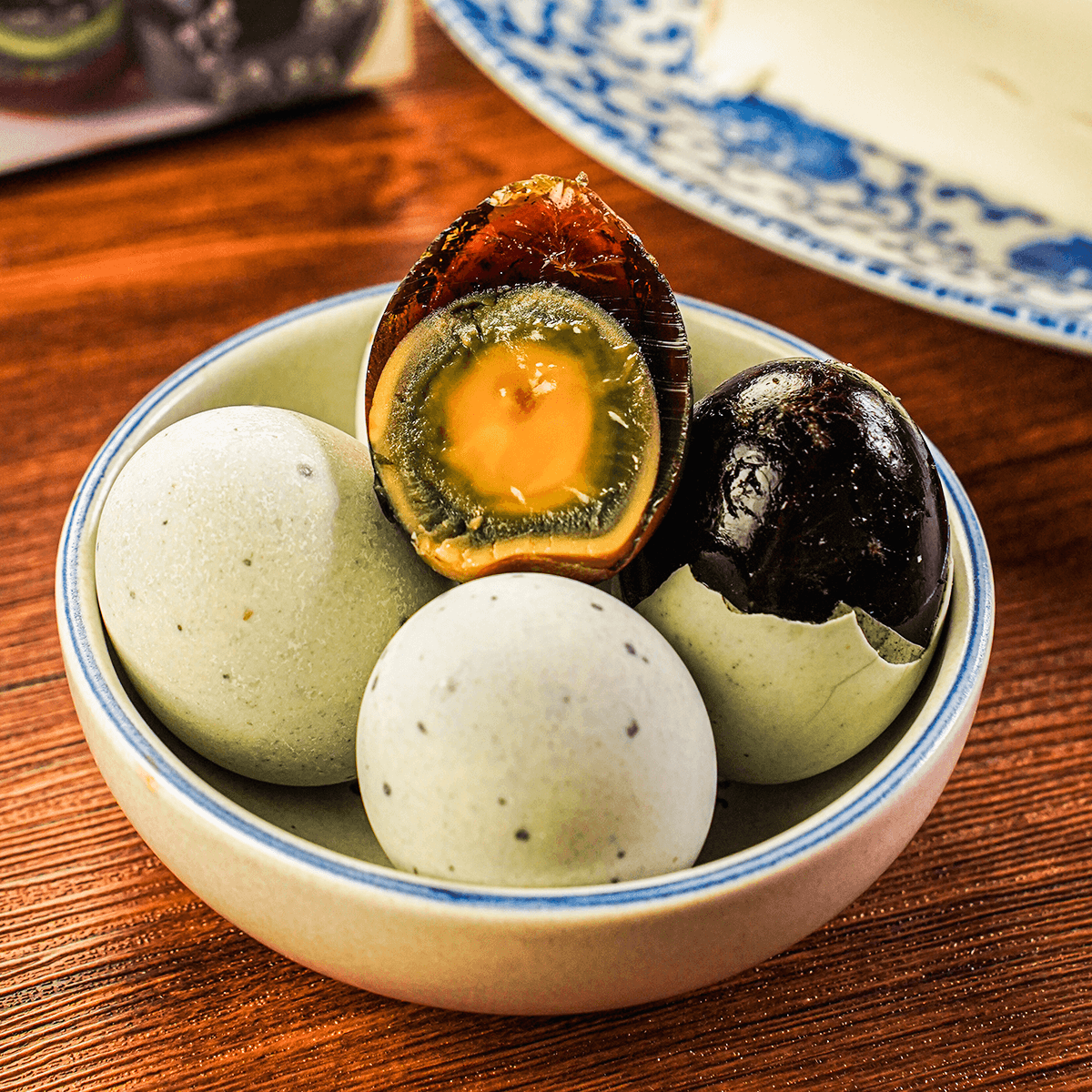 [8Packs 48Pieces]Century Eggs - 6 Pieces, 13.2oz*8Packs