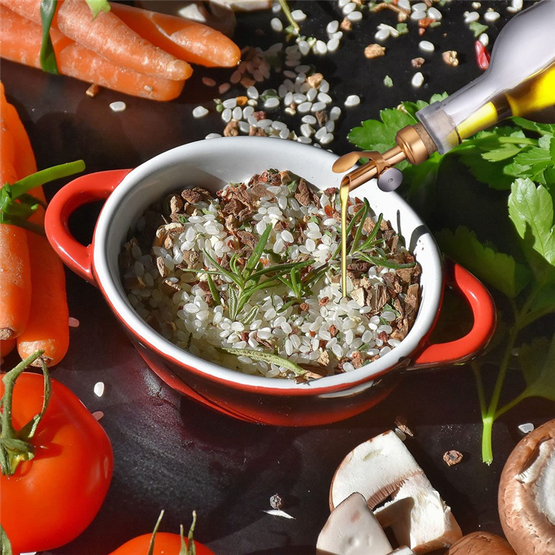 Confezione da 4 beccuccio per olio d'oliva con beccuccio per olio di sughero versatori per liquori tappo per olio d'oliva e aceto per cucina versare liquori o oli