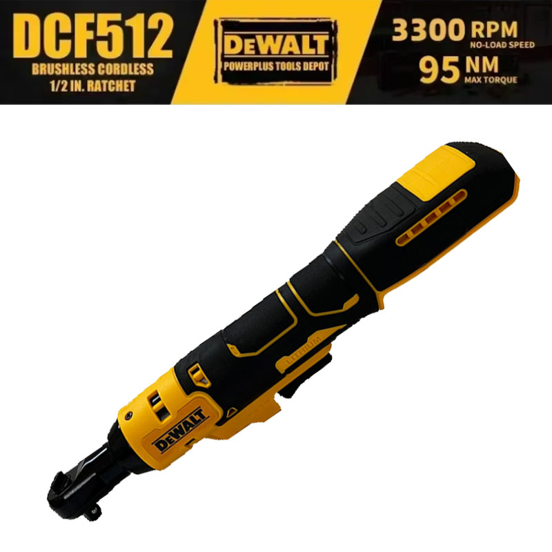 Dewalt DCF512 Llave de ángulo recto de trinquete sin escobillas de 1/2 pulgadas Controlador inalámbrico LED Llave de potencia de velocidad variable Herramientas eléctricas de 20 V