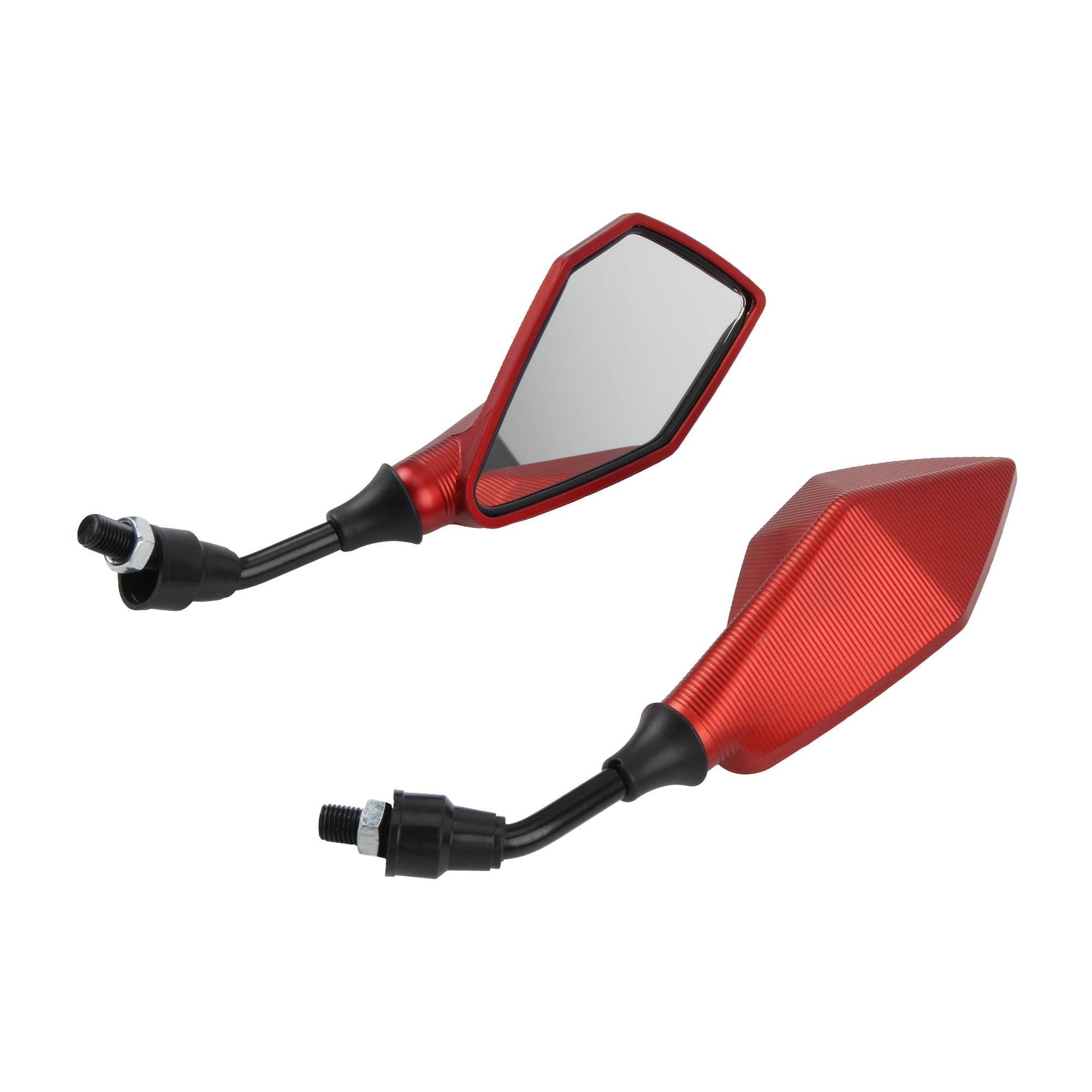 2 szt. uniwersalnych lusterek wstecznych motocyklowych 10 mm, szerokokątne, regulowane, do Yamaha, Honda, Kawasaki, Suzuki, BMW, akcesoria tuningowe