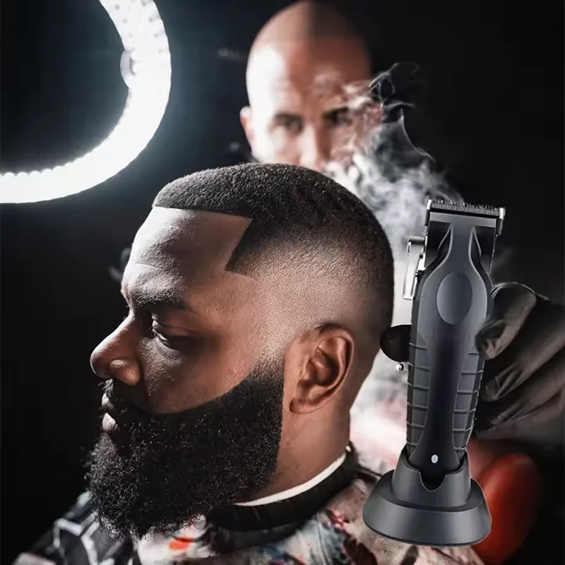 Cortadora de pelo inalámbrica Kemei 2299 para peluquero, cortadora de tallado sin huecos de 0mm, cortadora de acabado eléctrica profesional