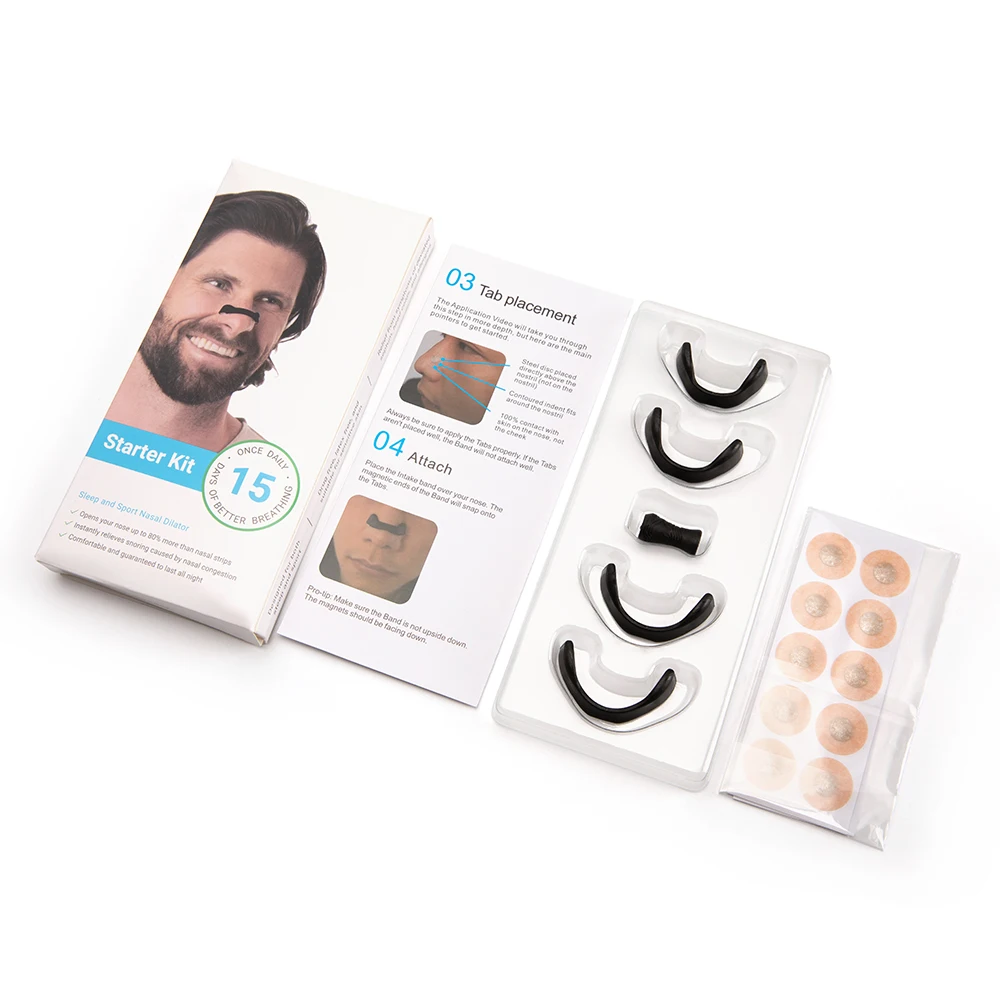 Magnetic Nasal Strips set Anti Snoring Nasal Dilator Reduce Snoring Improve Sleep Quality Snoring Solution Snore Stopper
